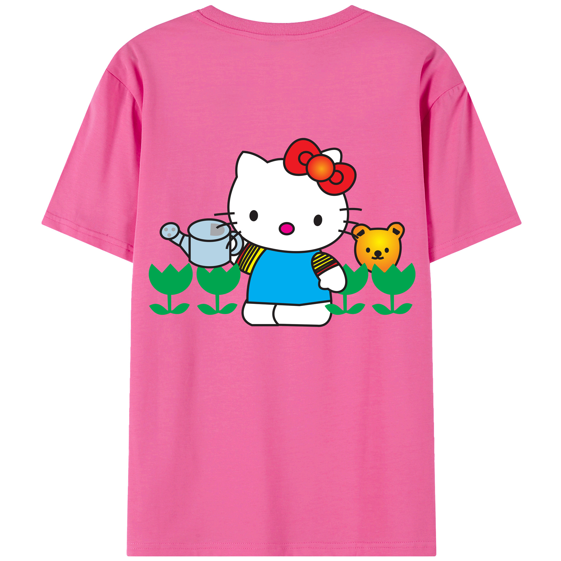 （画像用） Hello Kitty ハローキティ レディース半袖Tシャツ(バックプリント)